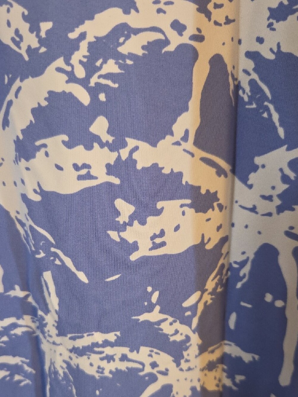 Lulu-B Blue and White Palm-Print Maxi Dress - Picture 5 of 7